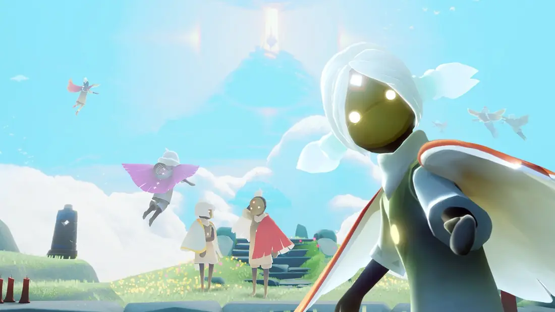 Cena atmosférica de Sky: Children of the Light, um dos jogos analisados pela Mirthville