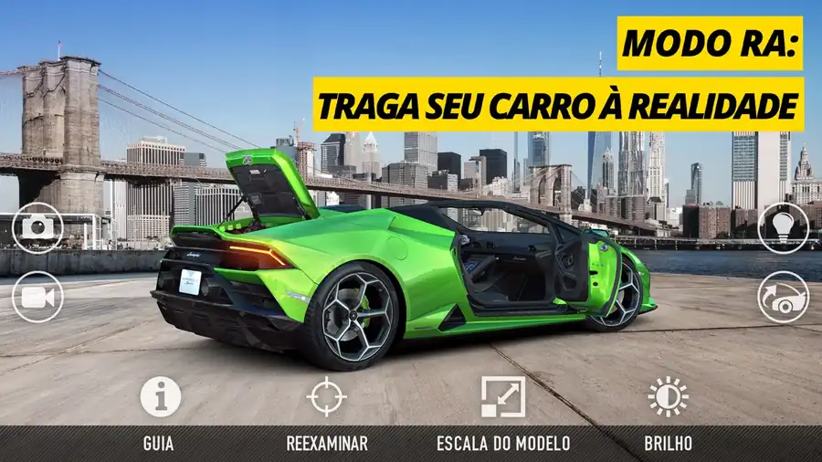 Carro a derrapar numa corrida noturna de CSR Racing 2