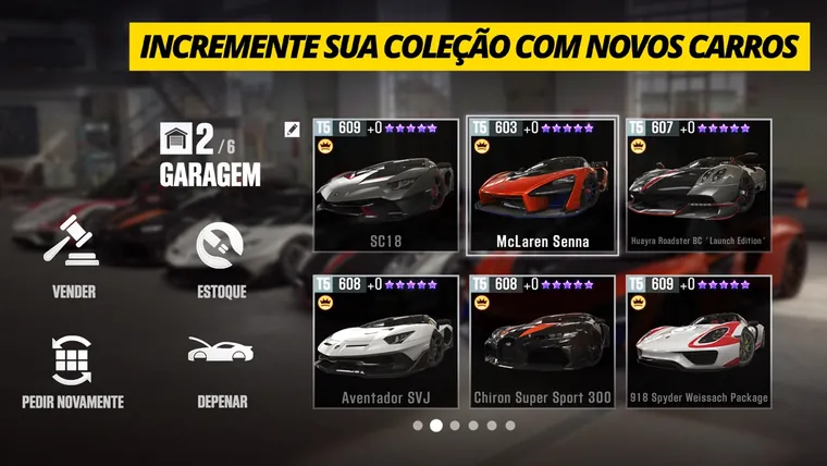 Carro de corrida em CSR Racing 2, exemplo de jogo analisado pela Mirthville
