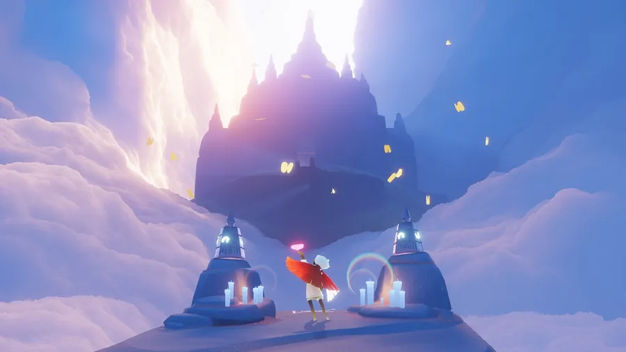 Paisagem etérea de Sky: Children of the Light usada como visual editorial